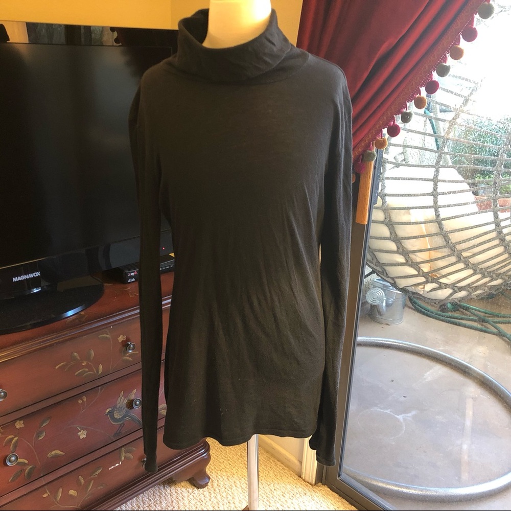 MOSSIMO Long Sleeve Mock Neck Tissue Tee